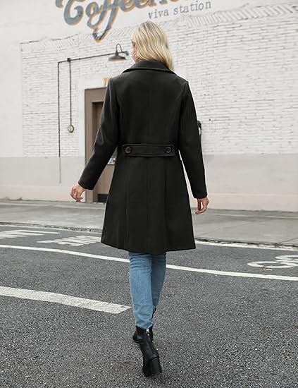Women's Wool Pea Coat – Winter Jacket