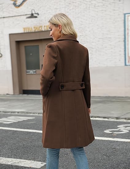 Women's Wool Pea Coat – Winter Jacket
