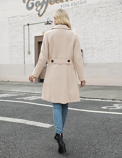 Women's Wool Pea Coat – Winter Jacket