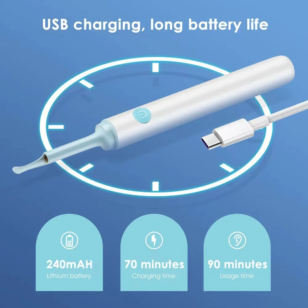 Smart Visual Ear Cleaner Hd Ear Sticks Otoscope