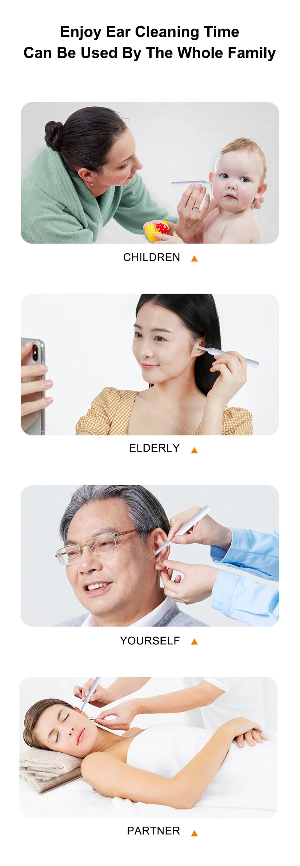 Smart Visual Ear Cleaner Hd Ear Sticks Otoscope