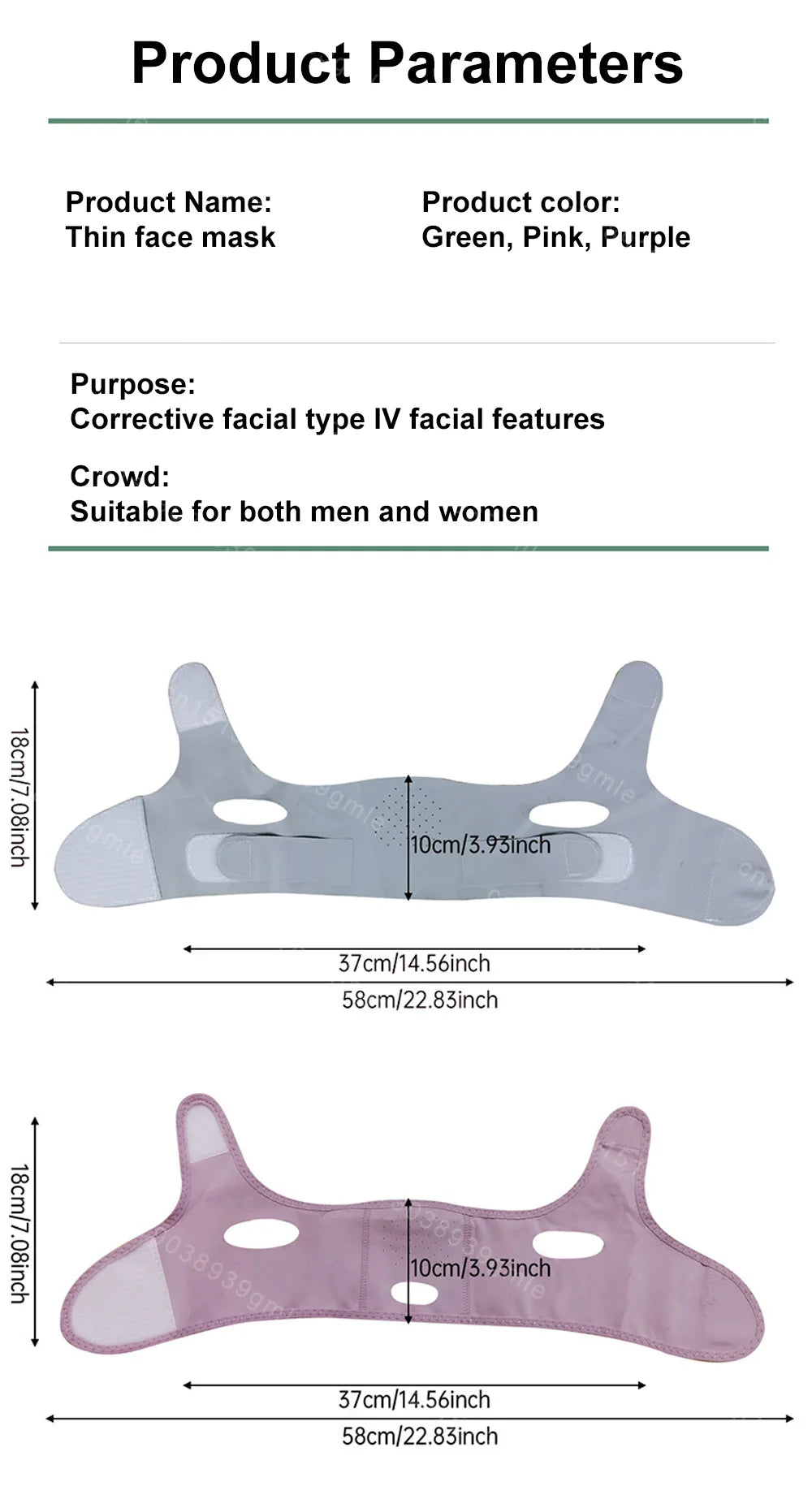 New Reusable Face Slimming Bandage Women