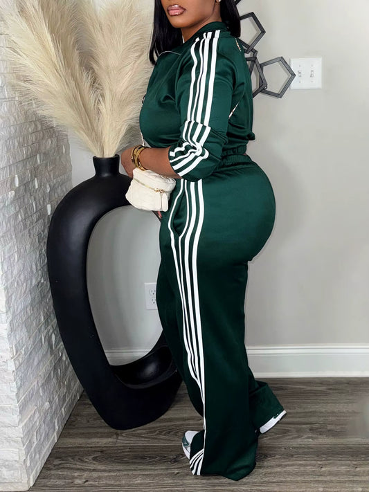 Women’s 2 Piece Tracksuit Set Zip-Up