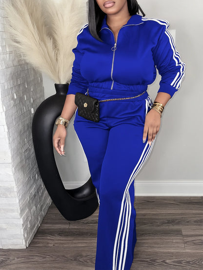 Women’s 2 Piece Tracksuit Set Zip-Up