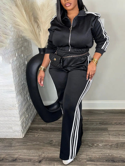 Women’s 2 Piece Tracksuit Set Zip-Up